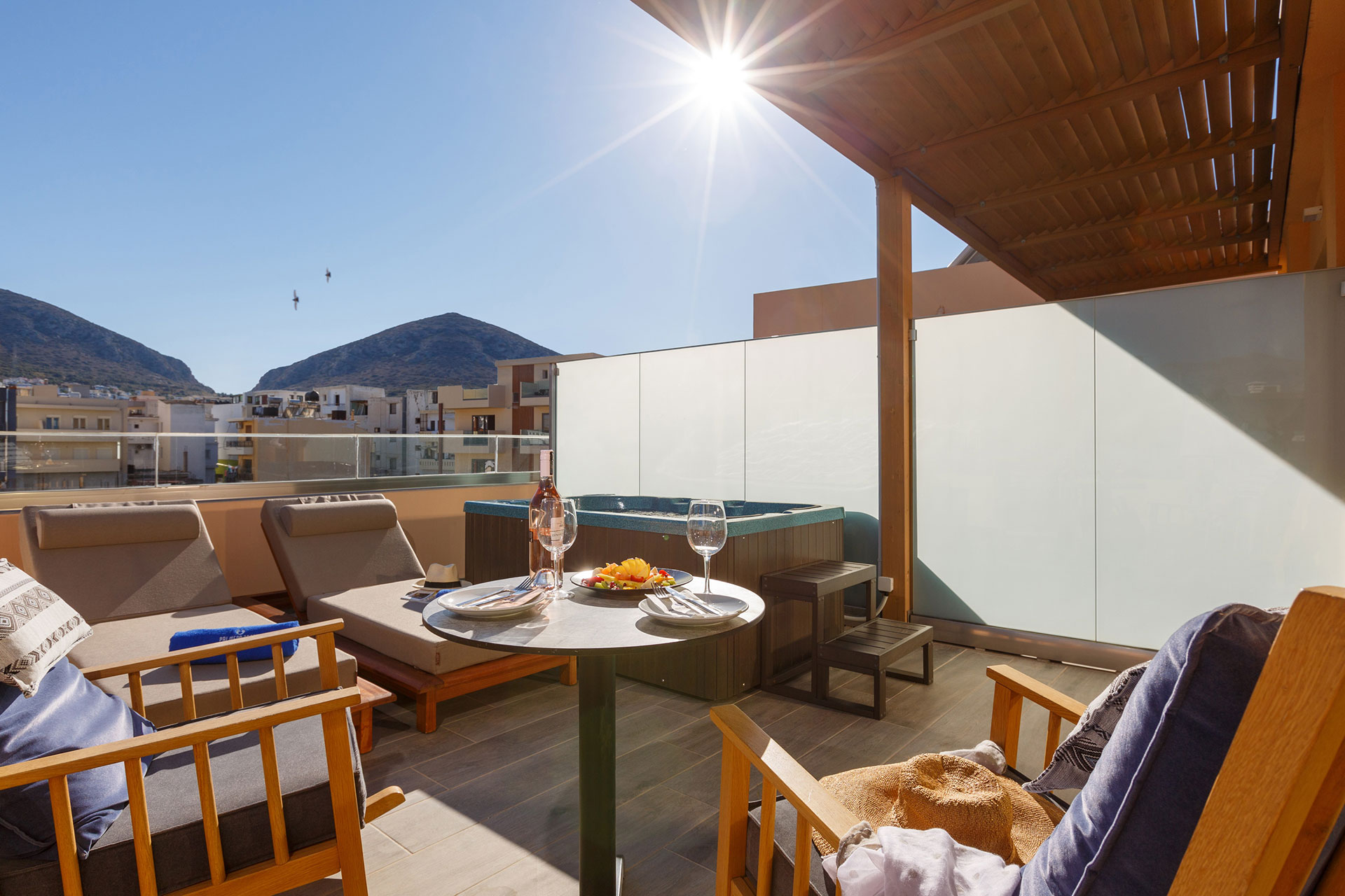 Palmera Beach Hotel Deluxe Room City View Outdoor Jacuzzi 1450