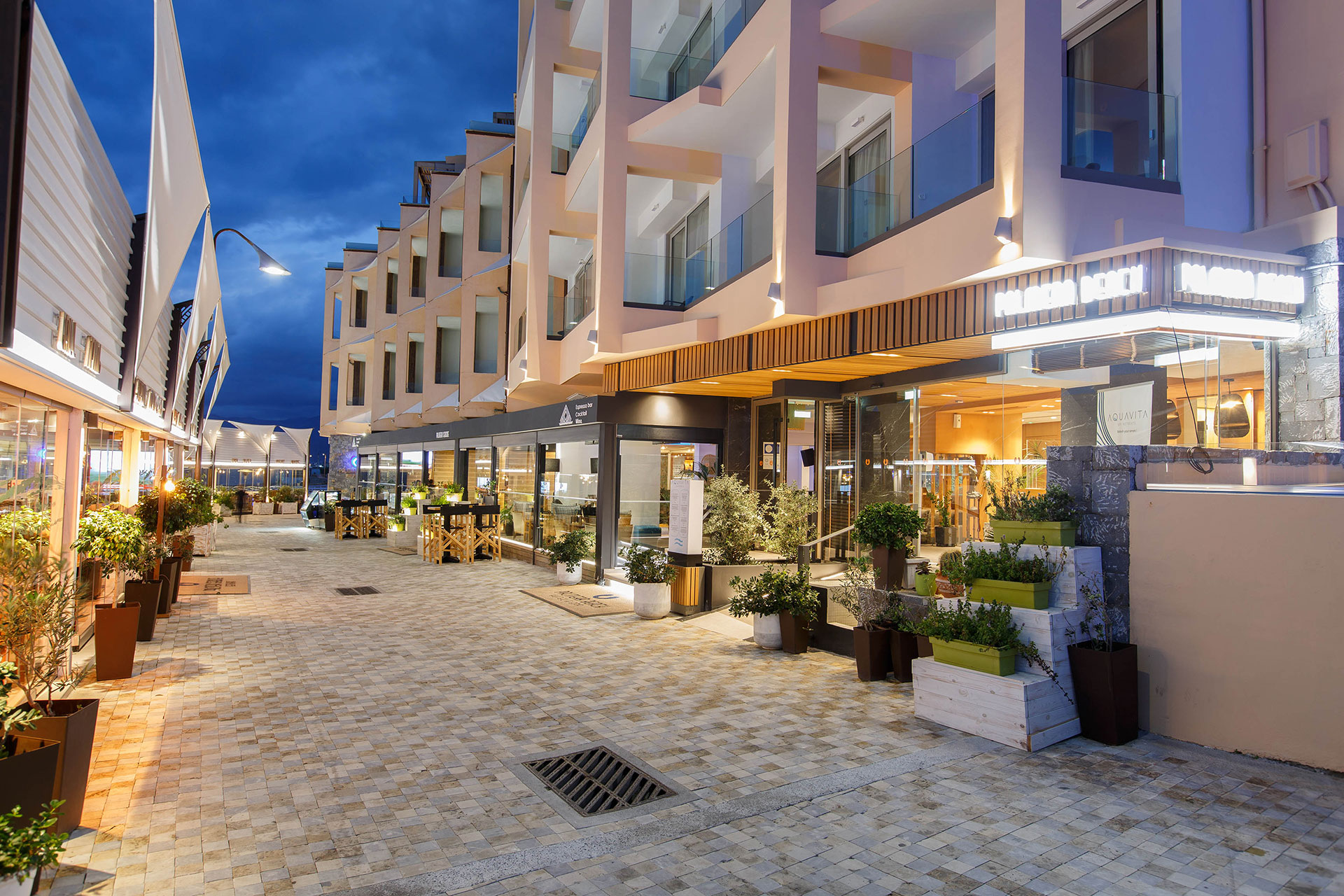 Palmera Beach Outside Hotel Entrance