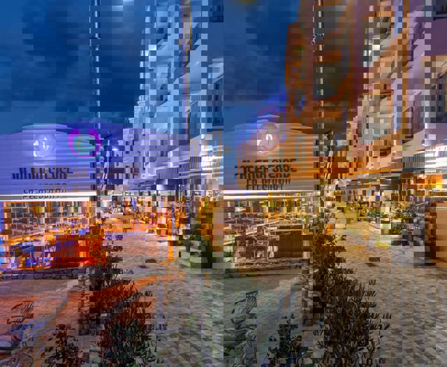 Seaside Restaurant And Hotel Entrance