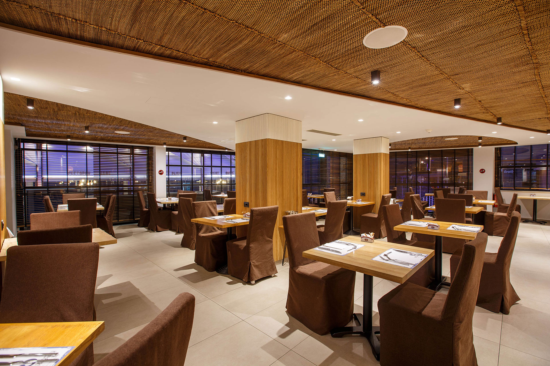 Palmera Beach Hotel Main Restaurant Sitting Area2