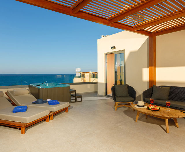 Palmera Beach Hotel Superior Deluxe Suite Sea View Jacuzzi 3829